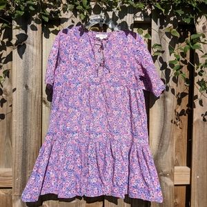 Emerson Fry Isla dress in violet wildflower